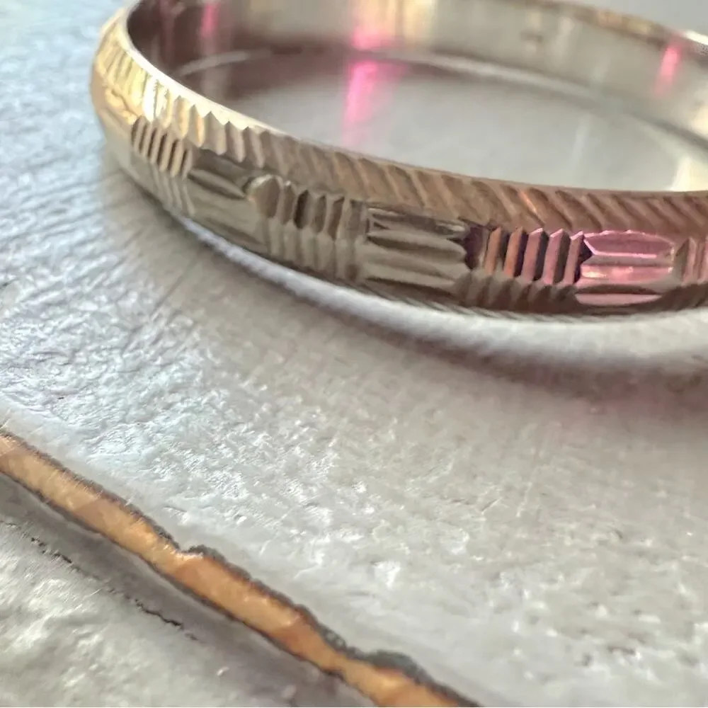 925 Sterling Silver Bangle Bracelet VINTAGE